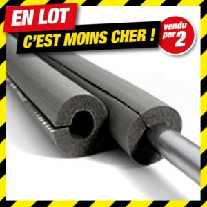 Offre en lot: lot de 2 TUBES ISOLATION FLEXIBLE - spécial grand froid