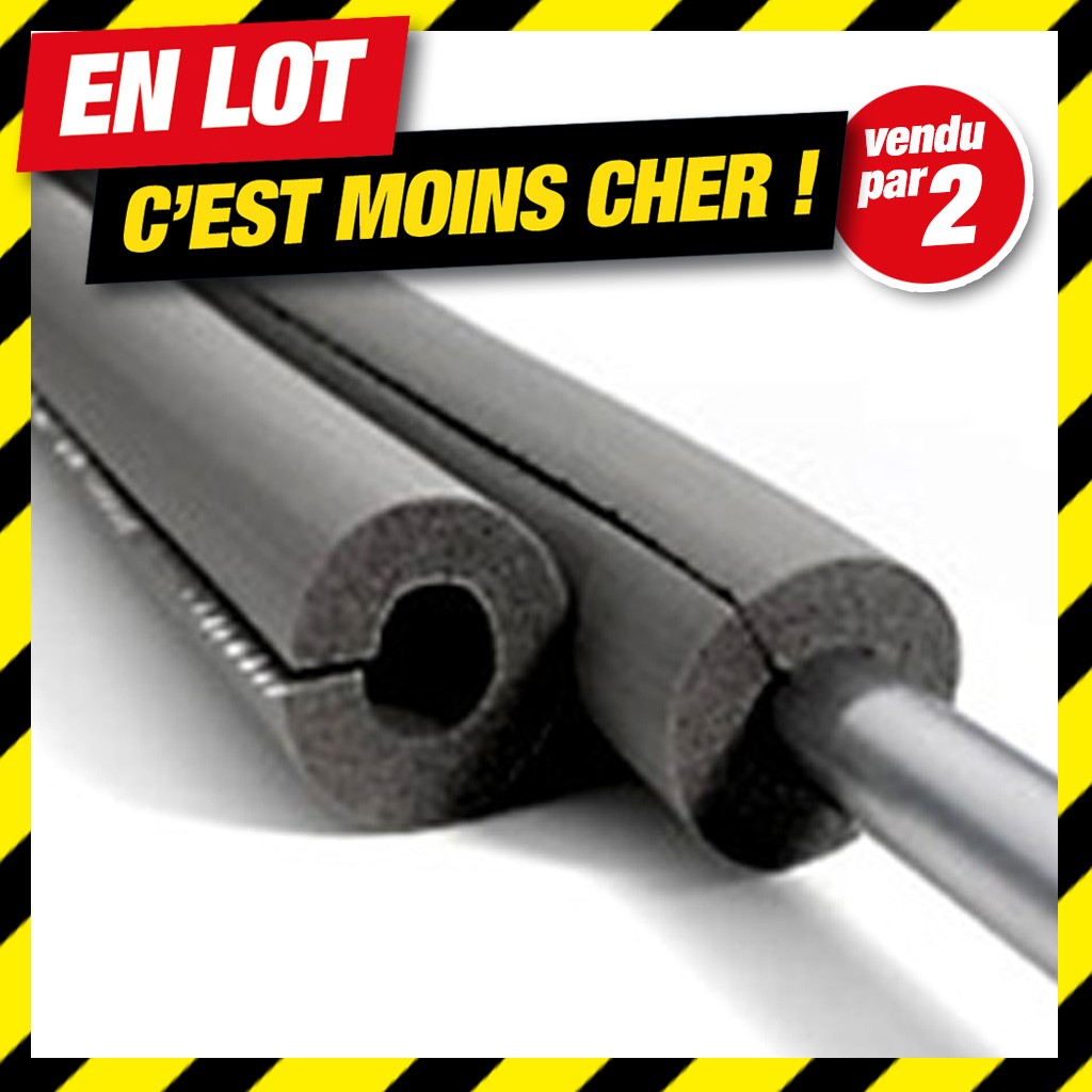 Offre en lot: lot de 2 TUBES ISOLATION FLEXIBLE - spécial grand froid