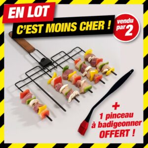 Offre en lot: lot de 2 BROCHETTES MULTIPLES 6 EN 1