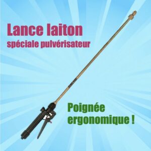 LANCE LAITON AVEC POIGNÉE ET BUSE RÉGLABLE LAITON