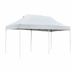 Tonnelle pliante - Acier - Blanc - 3x4,5m