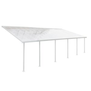 Toit-terrasse alu & polycarbonate - Feria 410 - blanc