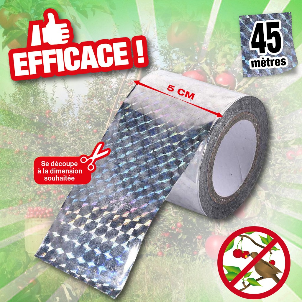 Ruban dissuasif pour oiseaux 45M