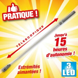 torche telescopique aimantee