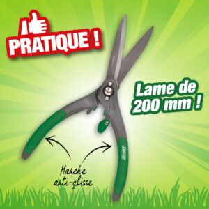 Cisaille spéciale buisson lames acier 20 cm