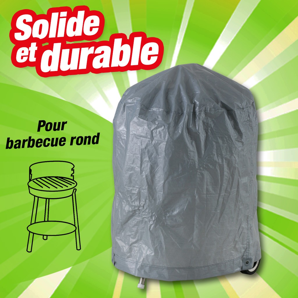 Housse de protection spéciale pour barbecue de forme ronde - Titanium