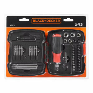Jeu de cliquet et douilles 43 pièces BLACK+DECKER - A7175-XJ