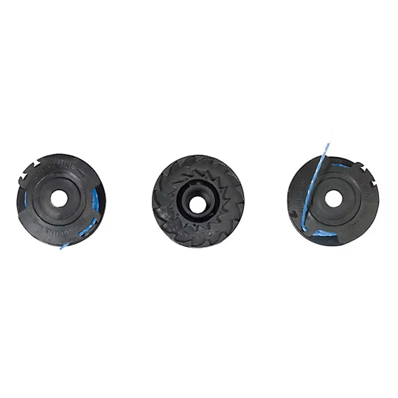Lot 3 bobines RYOBI RAC125 simple fil Ø 1,6 mm pour coupe-bordures