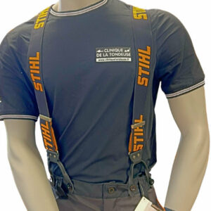 Bretelles noires à boutons STIHL Ref.8841579 - 120 cm