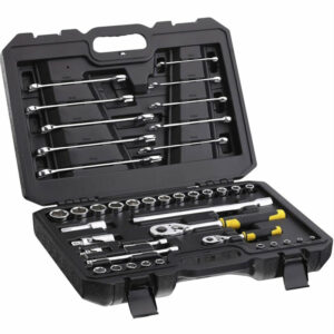 Coffret de douilles ¼’’ + ½’’ + clés mixtes - jeu de 41 pcs - STANLEY - STMT82832-1