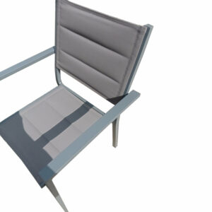 Fauteuil empilable New York - Aluminium - Gris anthracite