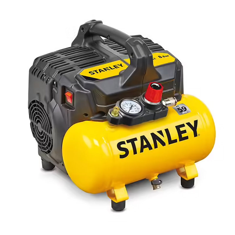 Compresseur 6L Silencieux 1HP coaxial sans huile - STANLEY FATMAX - DST100/8/6