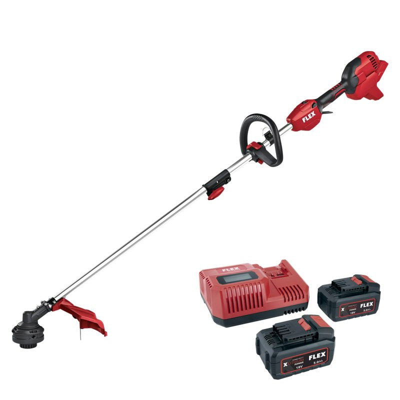 Coupe-bordures FLEX GLT 35 18-EC 18V avec 2x5Ah + chargeur rapide