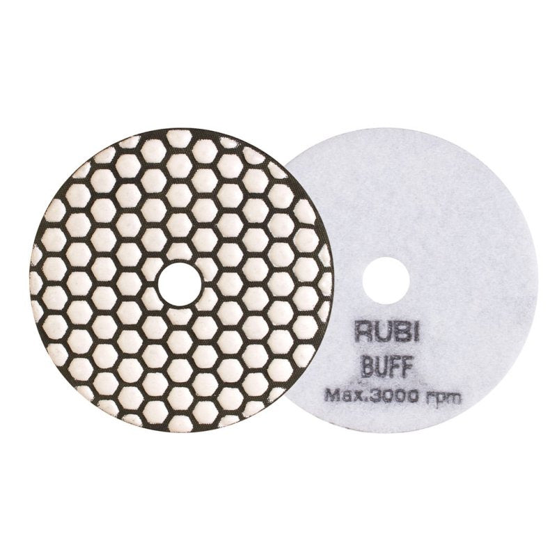 Disque diamant polissage et poncage a sec ø100 mm buff bl. - RUBI - 62977