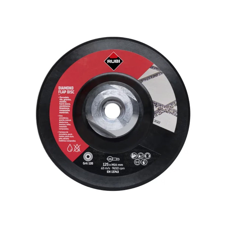 Disque lam.100/120 grain med.ø125mm m14 - RUBI - 32938