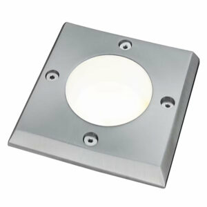 Encastré de sol carré Extérieur - Paulmann - 93993 - 230V - 108x108mm - 3,5W - GU10 - IP67 - Acier inoxydable
