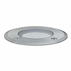 Encastré de sol rond Extérieur - Paulmann - 93992 - 230V - D.108mm - 3,5W - GU10 - IP67 - Acier inoxydable