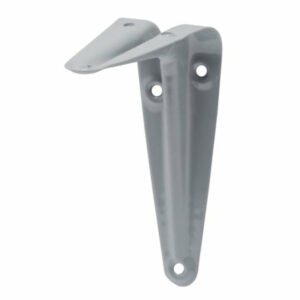 Equerre décorative emboutie grise 25x30cm
