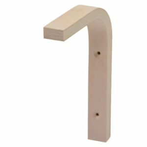 Equerre décorative hêtre lamelles multiplex 10x15cm