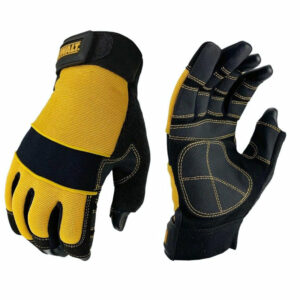 Gants de travail DEWALT DPG24L 3 doigts ouverts noir/jaune taille L