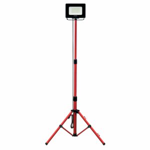 WAINGRO + TRÉPIED : Projecteur LED SMD 50W IP65, noir 4000K avec trépied et câble 3m - VELAMP - IS746NG