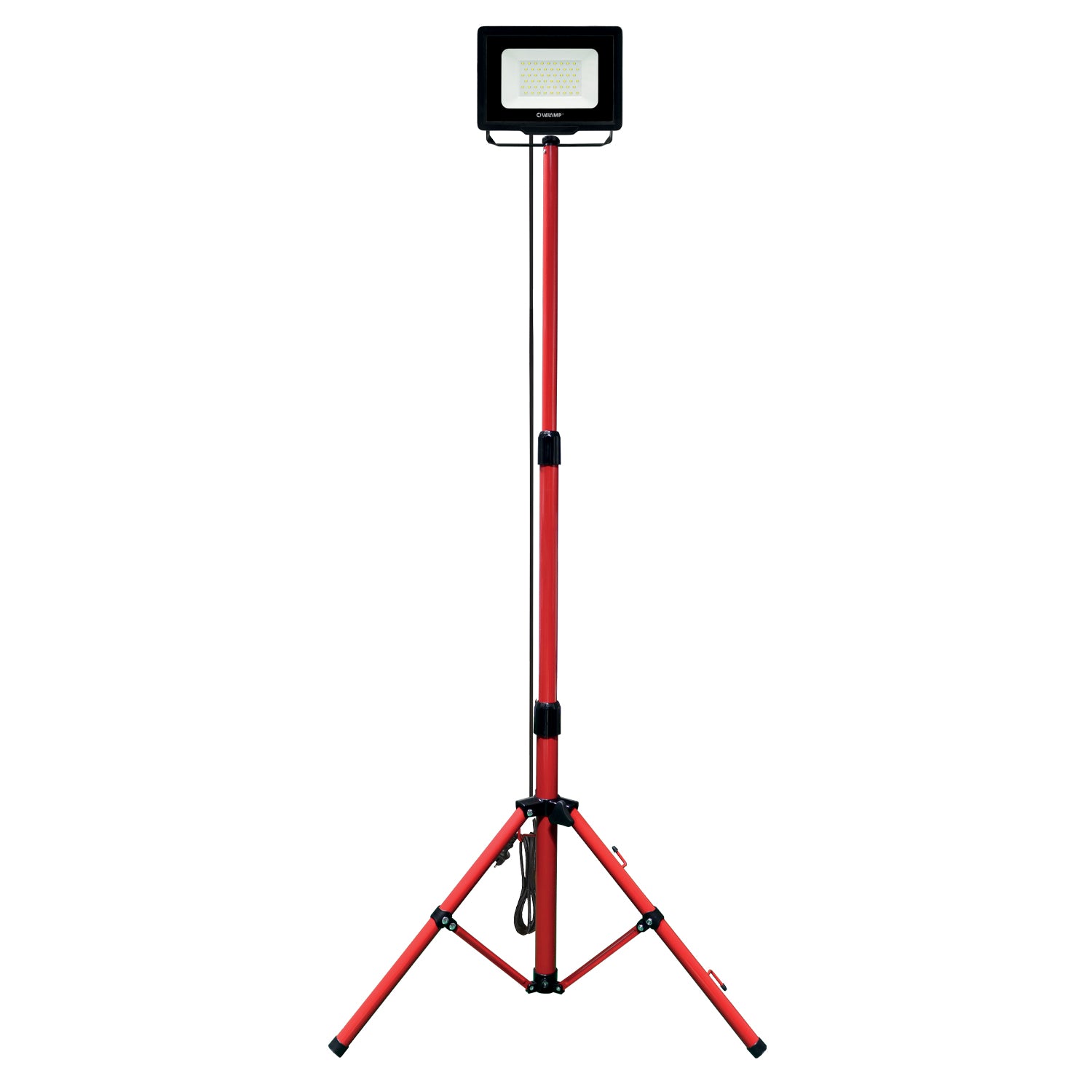 WAINGRO + TRÉPIED : Projecteur LED SMD 50W IP65, noir 4000K avec trépied et câble 3m - VELAMP - IS746NG