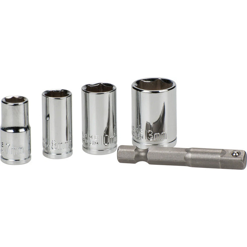 kwb - 105110 Douille 7 mm, 8 mm, 10 mm, 13 mm Propulseur 1/4" (6.3 mm) 5 pc(s)