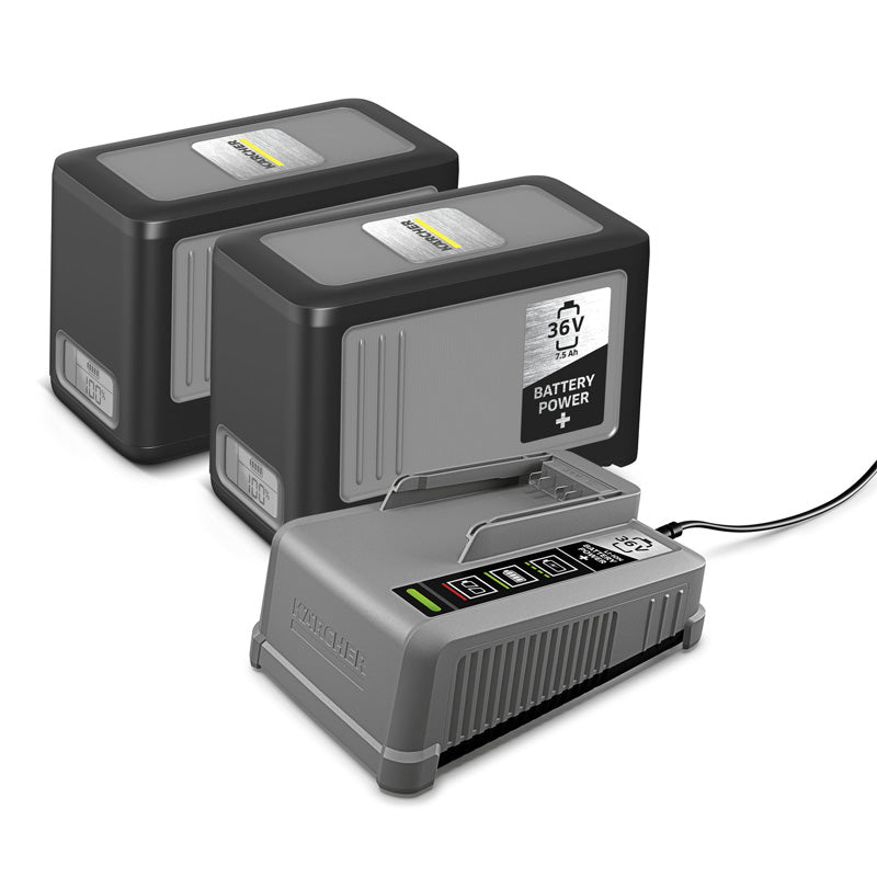 Kit Batteries + chargeur KÄRCHER - 2 * 36 V/7,5 - 2.445-070.0