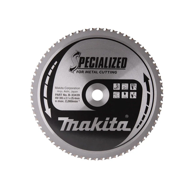Lames carbures MAKITA - B-33439 Specialized Métal pour tronçonneuse à métaux