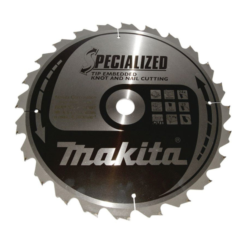 Lames carbures MAKITA B-33087 Specialized bois avec clous Ø355mm
