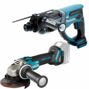 Lot de 2 machines MAKITA LOT0433 DHR202Z et DG504Z avec pack énergie 1914J6-4