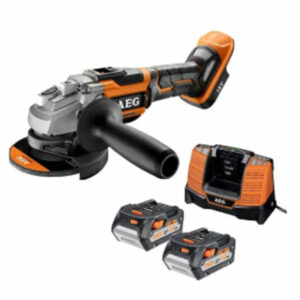 Meuleuse AEG BEWS18-125BL LI-502C 125mm 18V BRUSHLESS avec 2 batteries 5Ah + chargeur en coffret