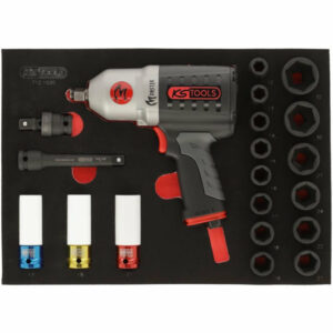 Module de douilles et clé à chocs pneumatique 1/2'', 20 pièces - KS TOOLS - 712.1020