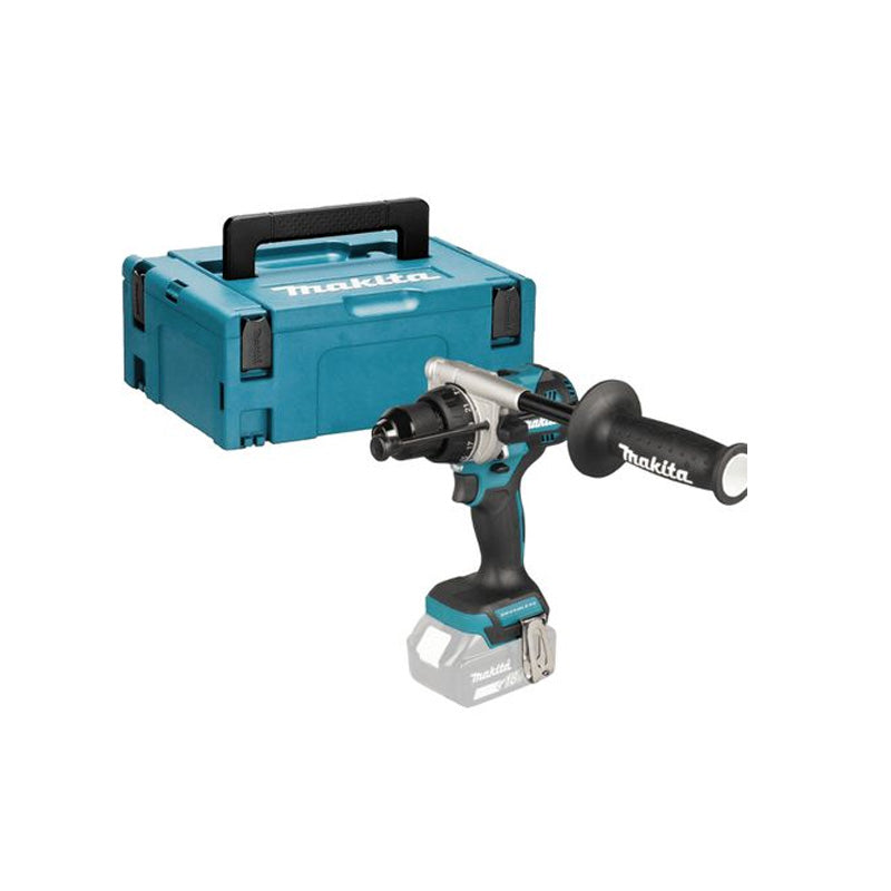 Perceuse visseuse à percussion MAKITA DHP492ZJ 18V 141Nm (vendu sans batterie)