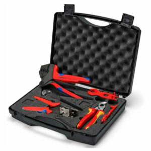 Mallette à outils photovoltaïques MC4 pour coupe, dénudage et sertissage KNIPEX - 979104V02