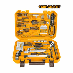 Mallette de 168 outils à main et chevilles et vis - INGCO - HKTHP21681