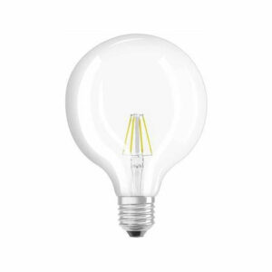 Osram Ampoule LED Filament, Globe, Culot E27, 6.5W, 220-240V, claire, Blanc Chaud 2700K