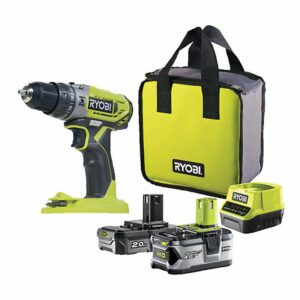 Perceuse-visseuse à percussion RYOBI R18PD2-242S 18V ONE+™ avec 1x2Ah et 1x4Ah