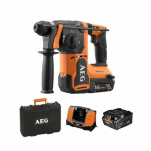 Perforateur burineur SDS+ AEG 18V BRUSHLESS 2,5J avec 2x5Ah + chargeur en coffret