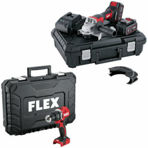 Pack meuleuse d'angle L125 18.0-EC LD/5.0 Set + Visseuse à percussion PD 2G 18.0-EC LD TC en coffret