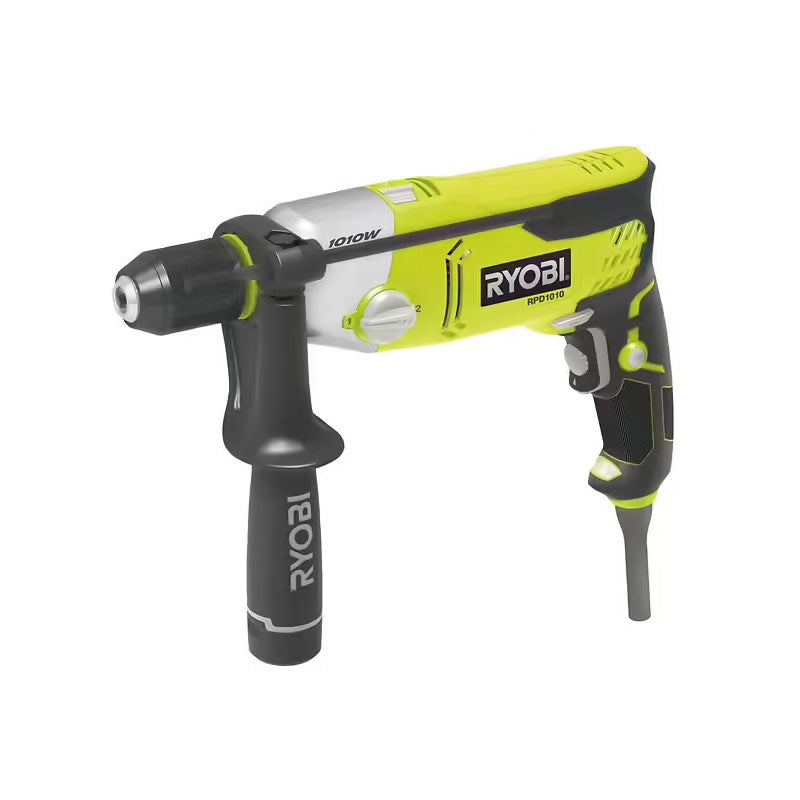 Perceuse à percussion RYOBI RPD1010K 1010W mandrin 13 mm métal en coffret