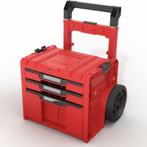 QBRICK SYSTEM PRO CHARIOT 2.0 AVEC 3 TIROIRS Red Ultra HD Custom