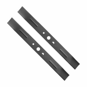 Lot 2 lames de rechanges 38 cm (spéciales mulching) pour rider sur batterie RY48RM76A