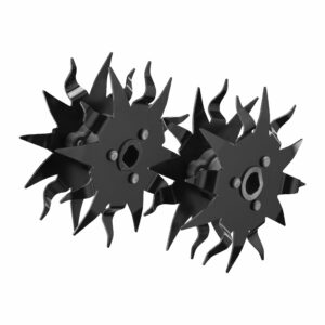 Lot de 4 fraises de 12 dents pour bineuse sur batterie RY18CVA-0