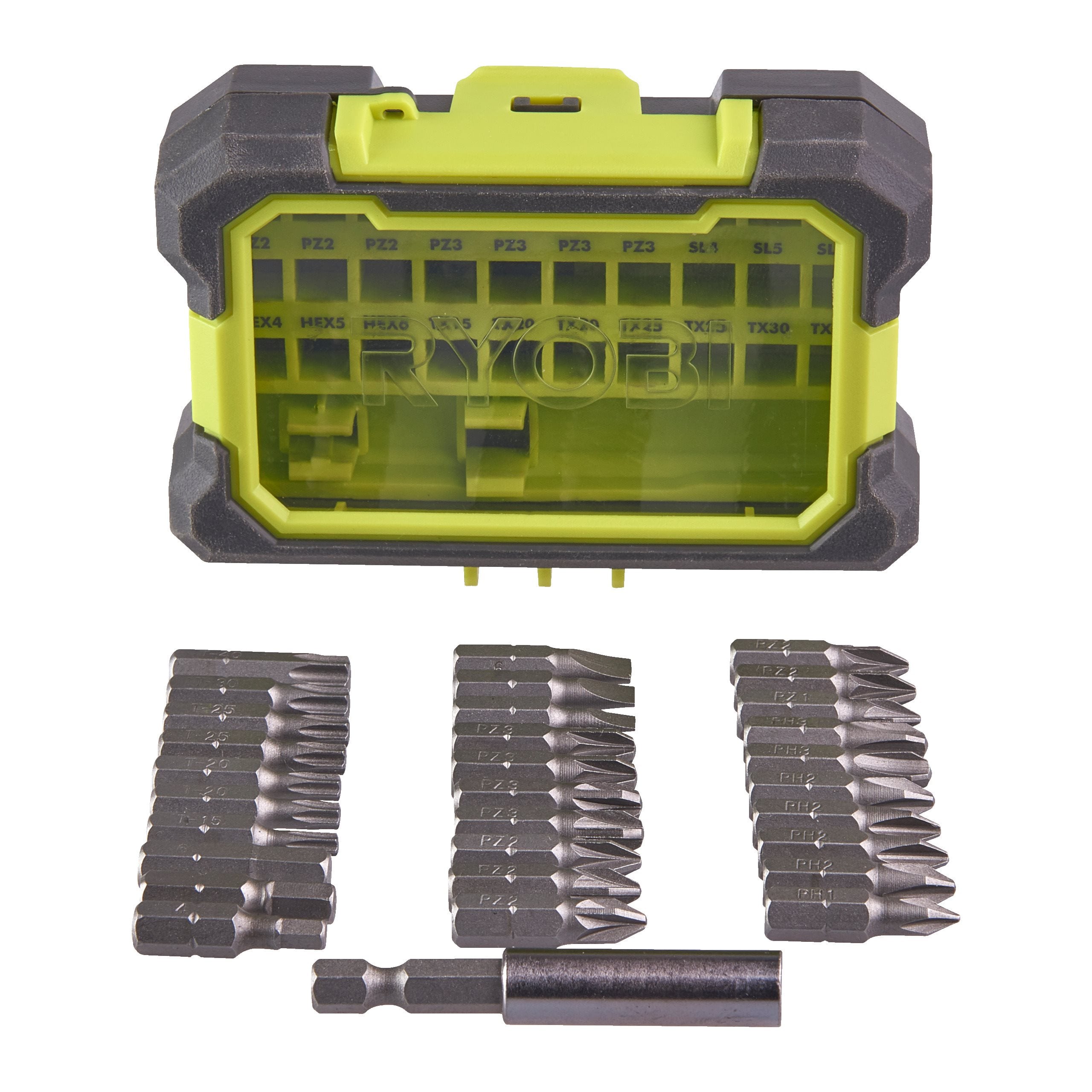 Coffret antichocs 31 accessoires de vissage mixtes