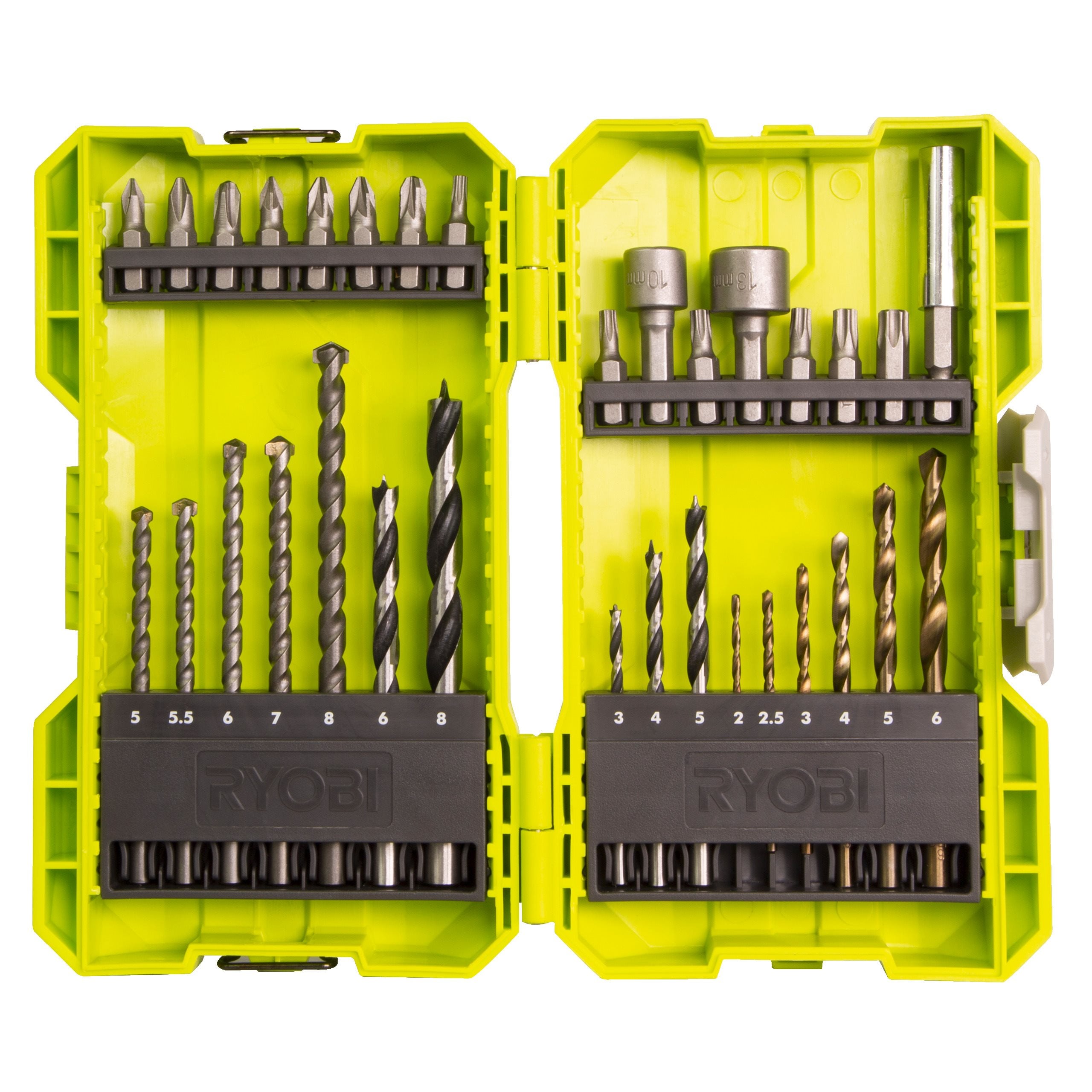 Coffret empilable 32 accessoire perçage-vissage-boulonnage
