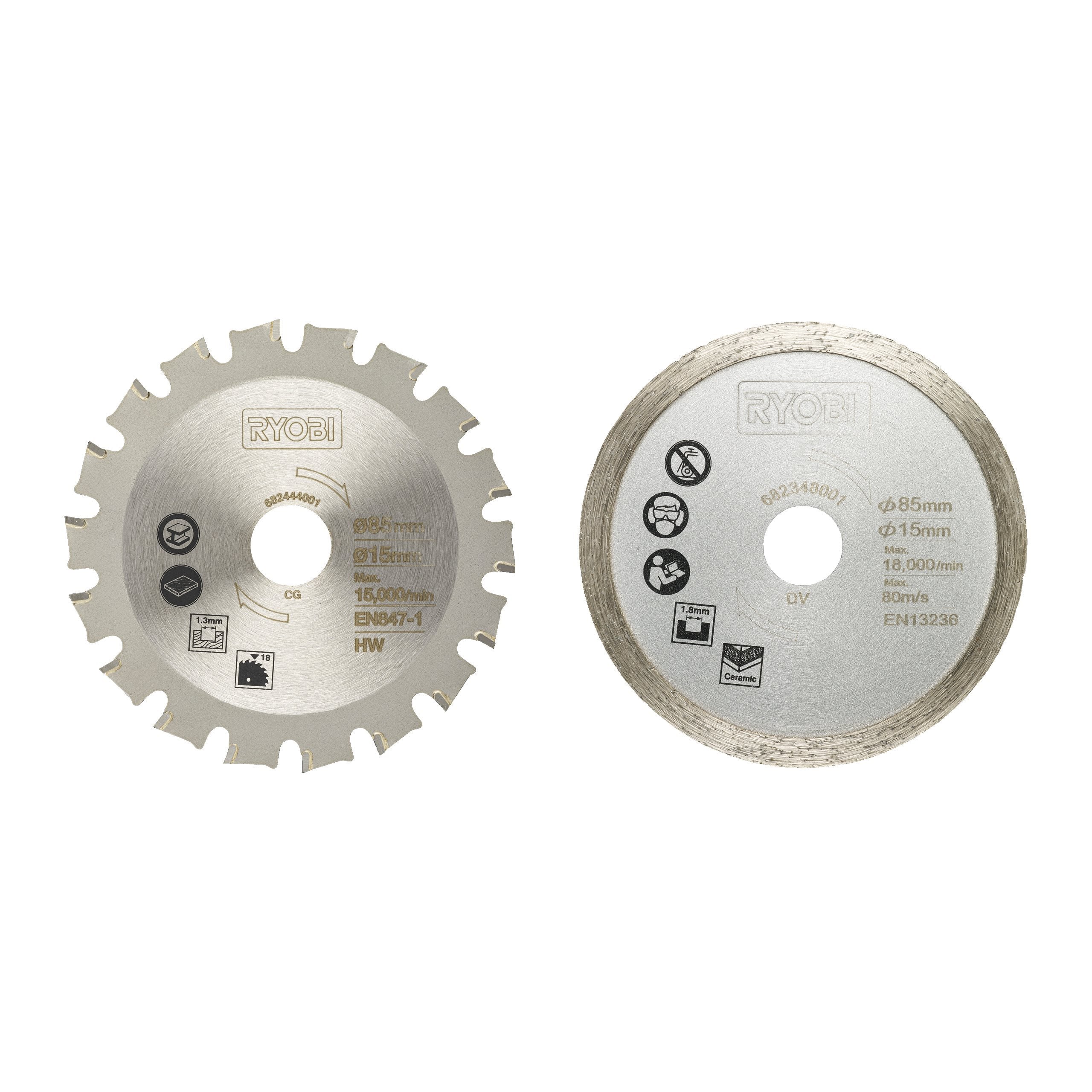 2 lames pour mini-scie