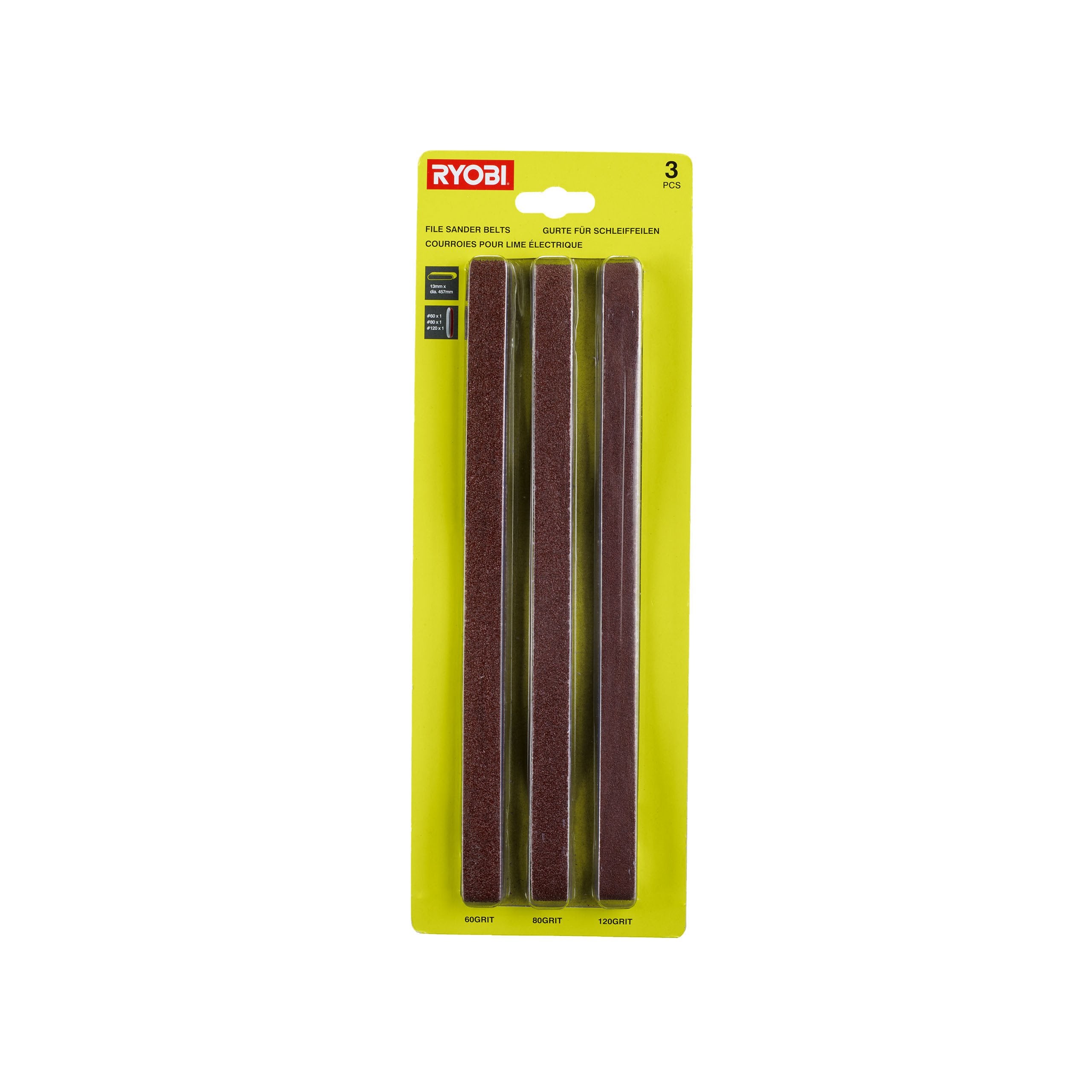 Kit 3pcs de bandes abrasives