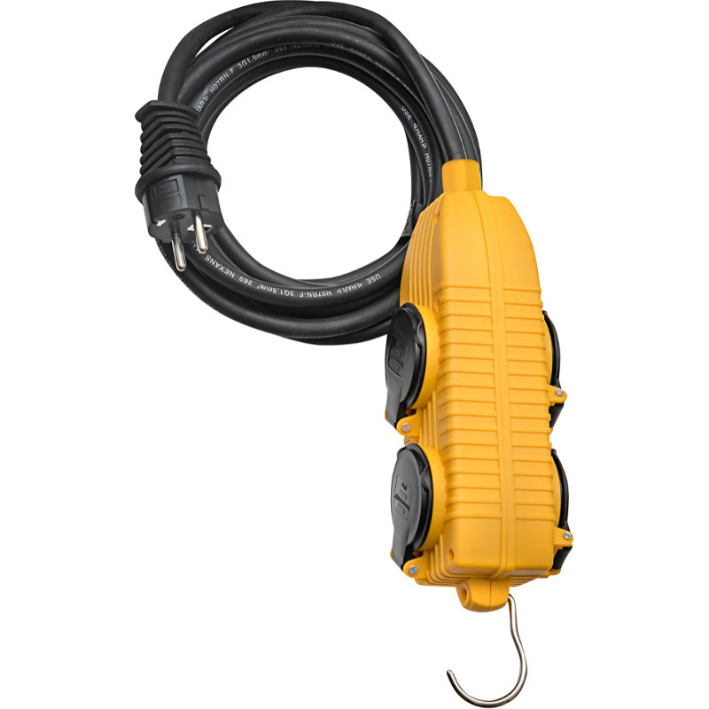 Rallonge powerblock 4 prises/clapet 10m h07rn-f 3g1,5 - BRENNENSTUHL - 1151721