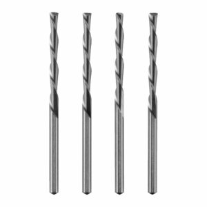 Lot de 4 forets pour le bois et plastique 3,2 mm 1/8''